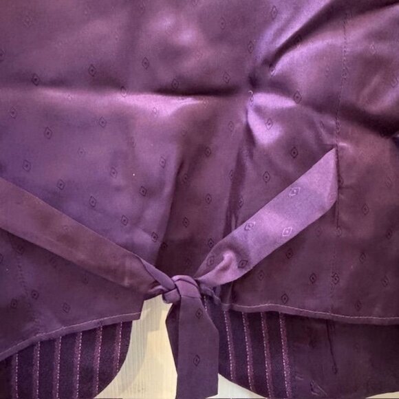 Pendleton Purple Wool & Acetate Womens Striped Vest Size 14 With Button Front & - Picture 6 of 7